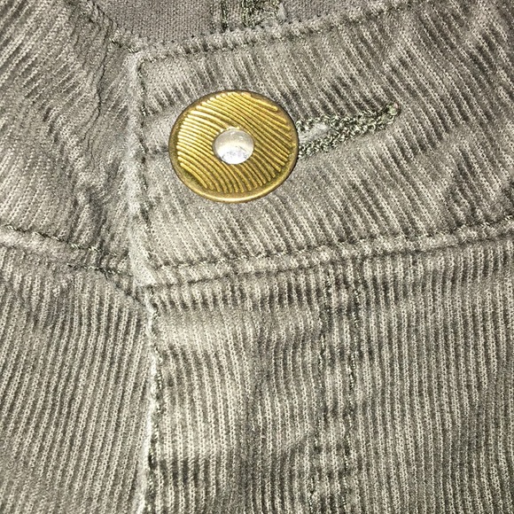 Corduroy dark green skinny pants size 8 - Picture 4 of 5